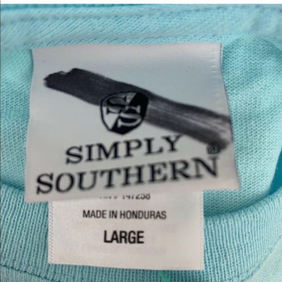 NWT Simply Southern t shirt beach hair don’t care - Picture 6 of 8